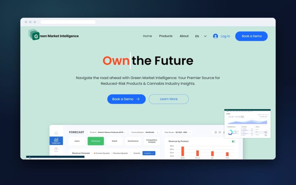 Greenmarketintelligence website