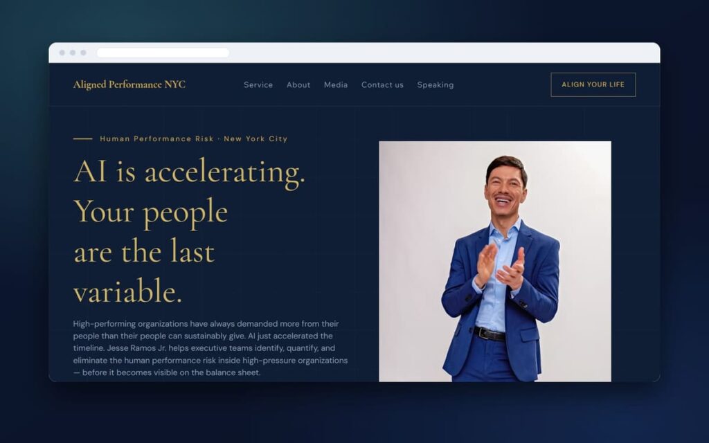 Alignedperformance Nyc website