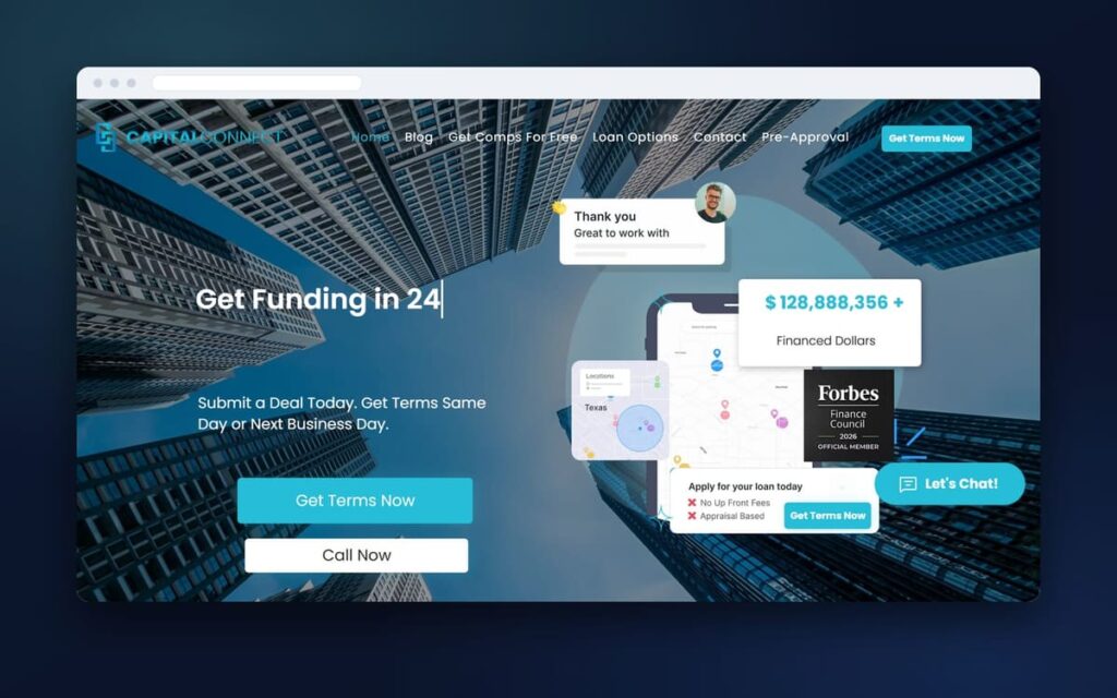 Capitalconnect Me website